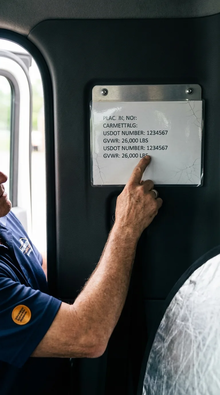 USDOT licensing placard verification in Syracuse